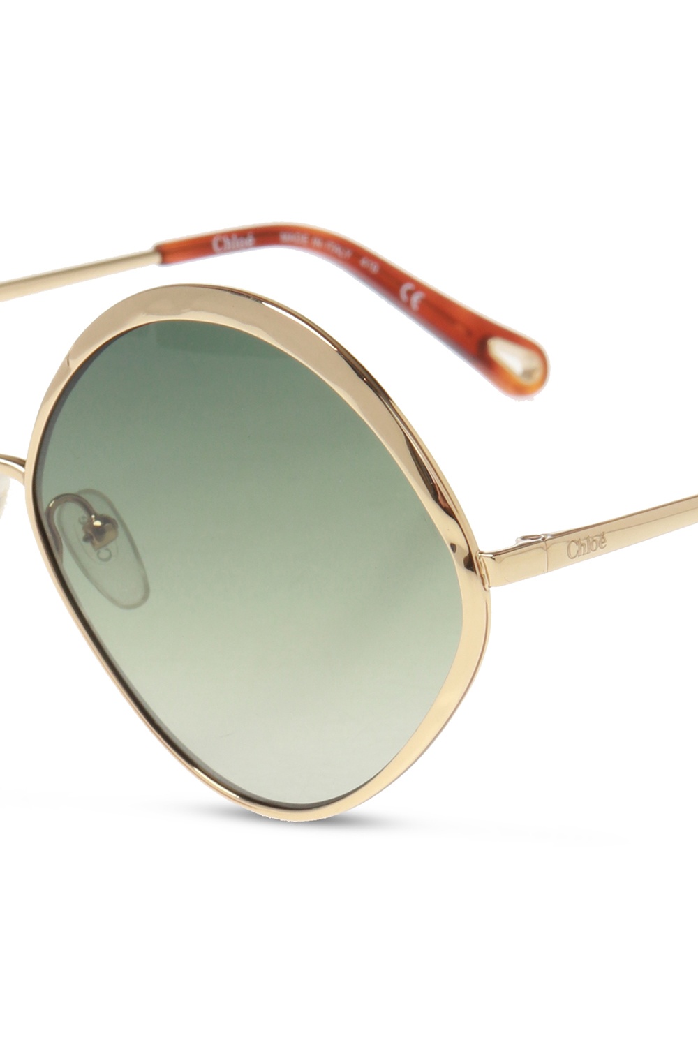 Chloe modified round sales sunglasses